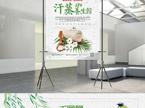綠色簡約清新汗蒸養(yǎng)生保健海報設(shè)計 SPA養(yǎng)生館宣傳海報矢量圖免費下載指南